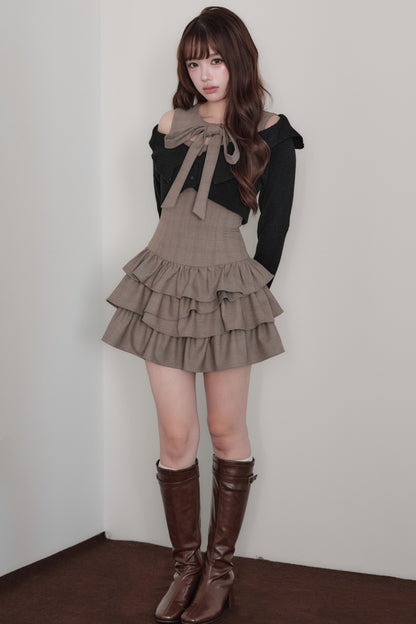 Multi-Layered Knit Top and Dress Set