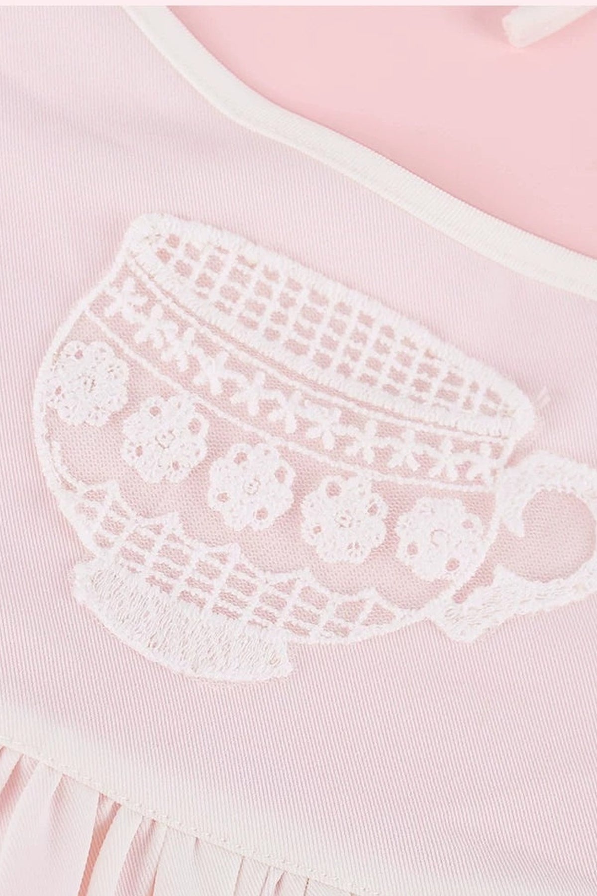 Conjunto de camisa con estampado de conejo y pantalones bombacho grises