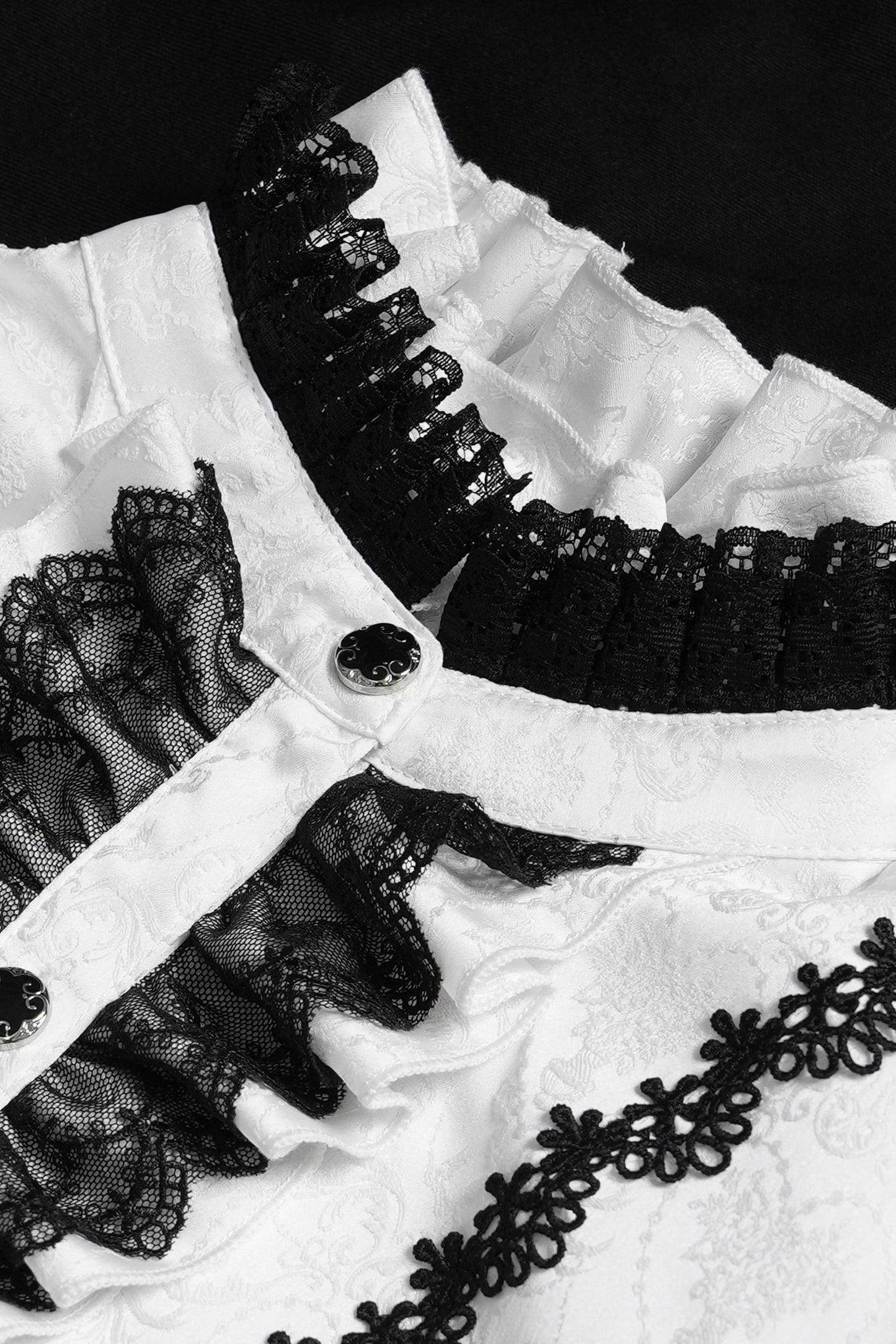 Chemise gothique à laçage et manches princesse