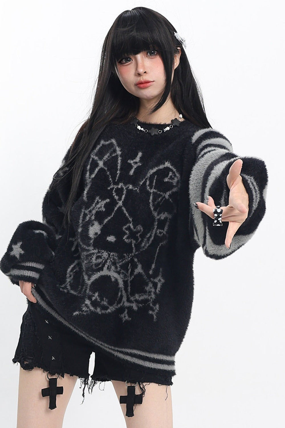 Striped Star Sweater