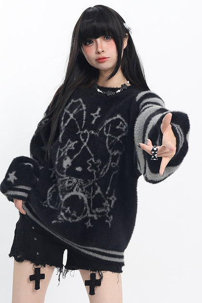 Striped Star Sweater