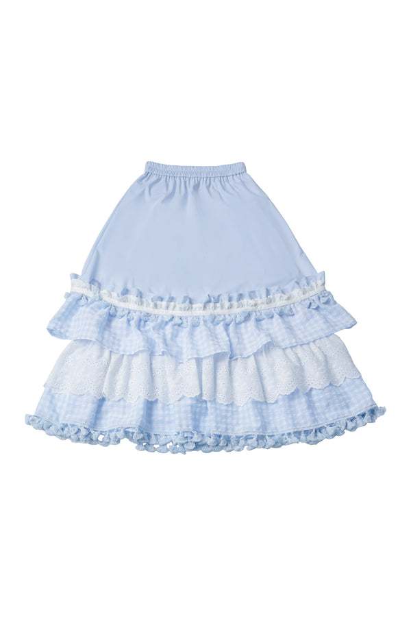 Bamboo Fiber Tassel Skirt With Top and Pants Set-Up