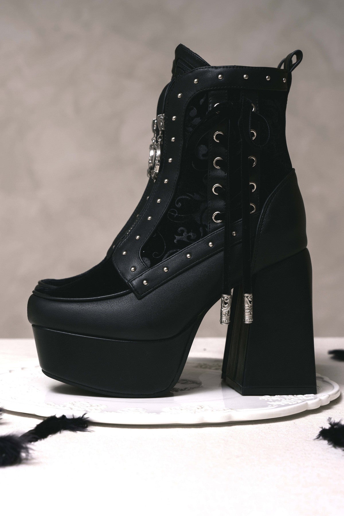 Gothic Platform Ankle Boots