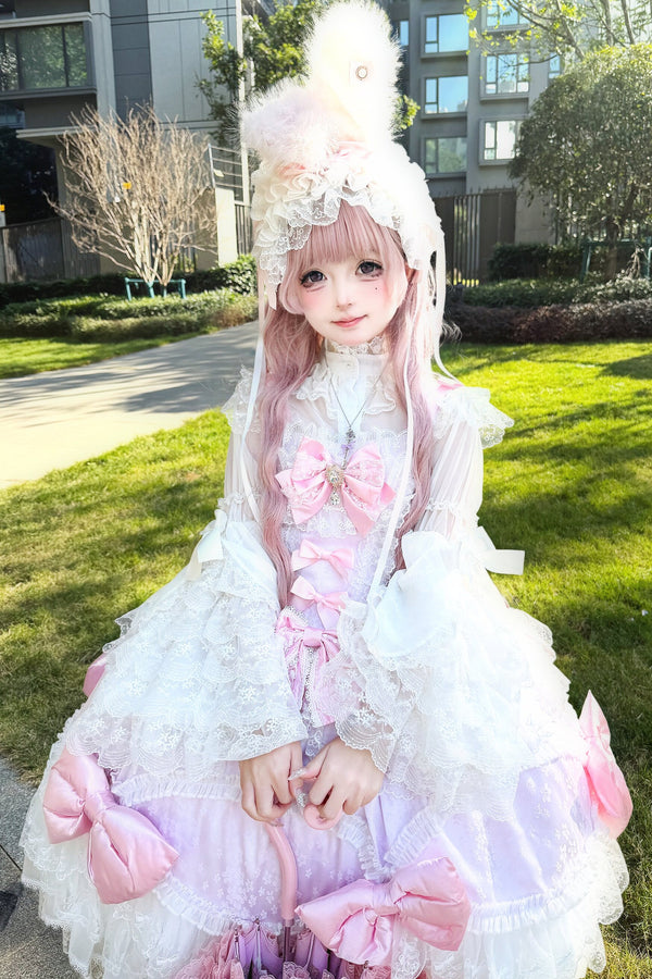 Cotton Candy Ribbon Princess Dress