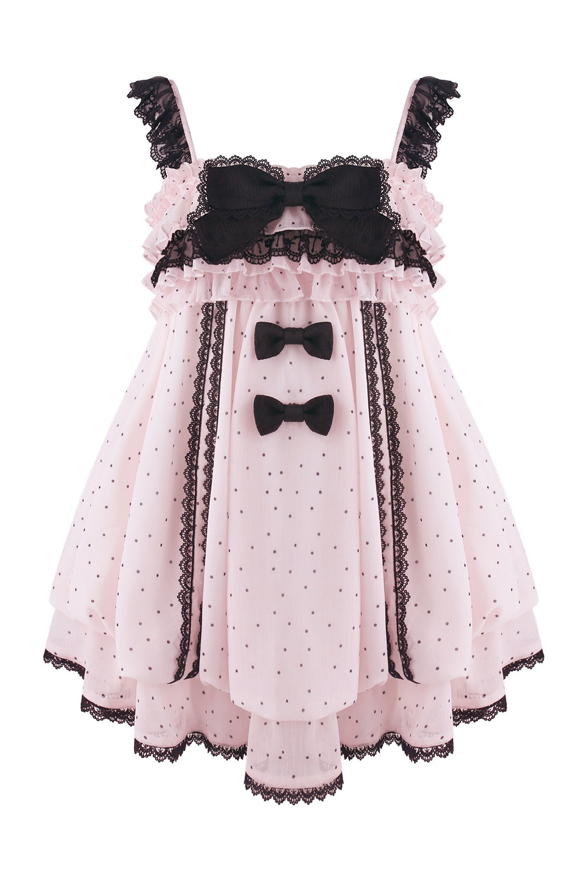 Pink Polka Dot Top And Skirt Set-Up