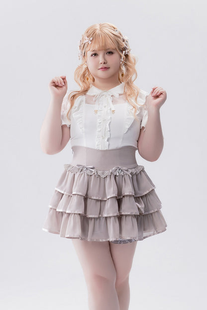Conjunto idol con volante de estilo muñeca