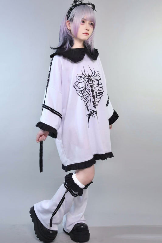 Bone Spider Subculture Long-Sleeve T-Shirt + Leg Warmers