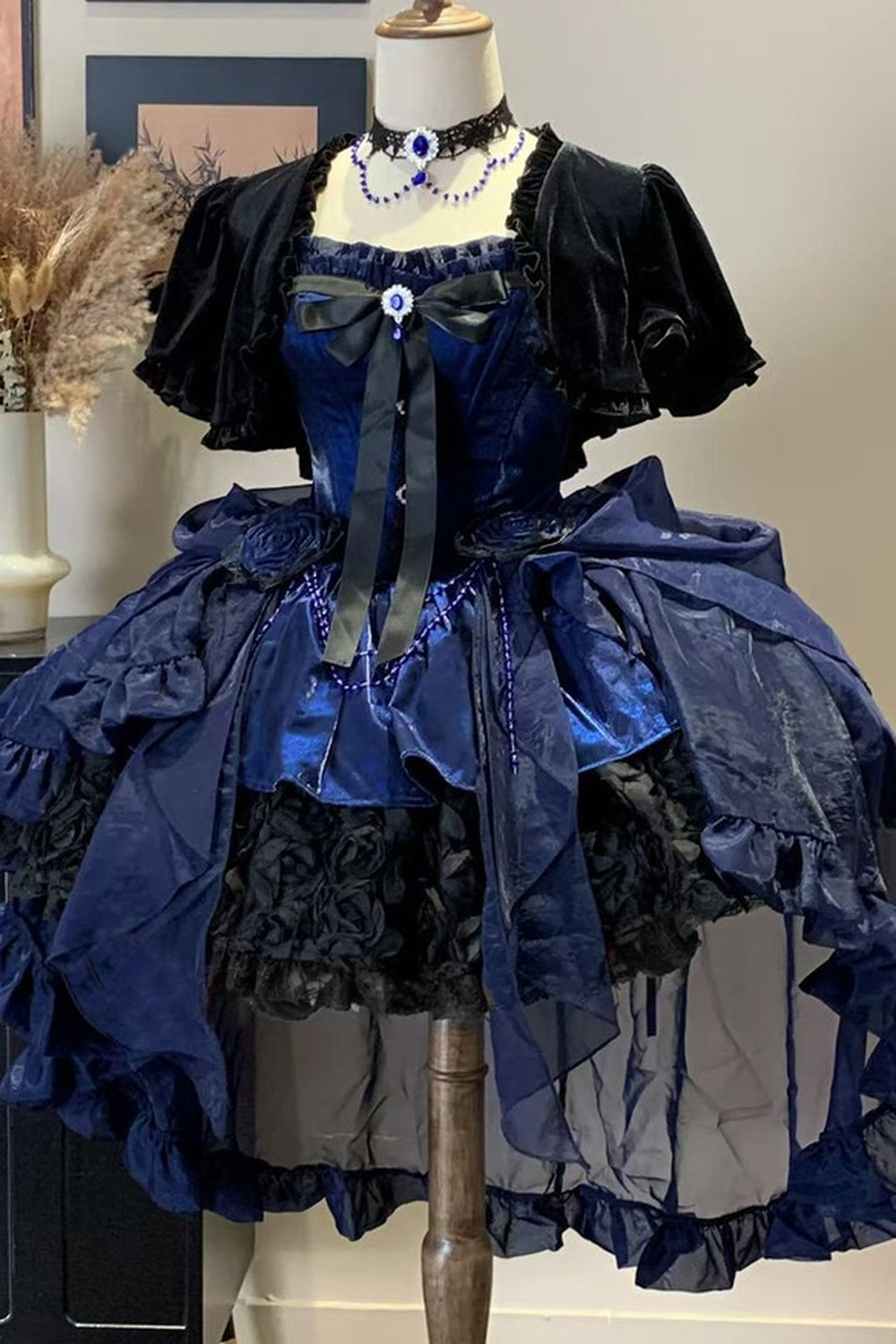 Rose Nebula Velvet Princess Sleeve Gothic Jacket