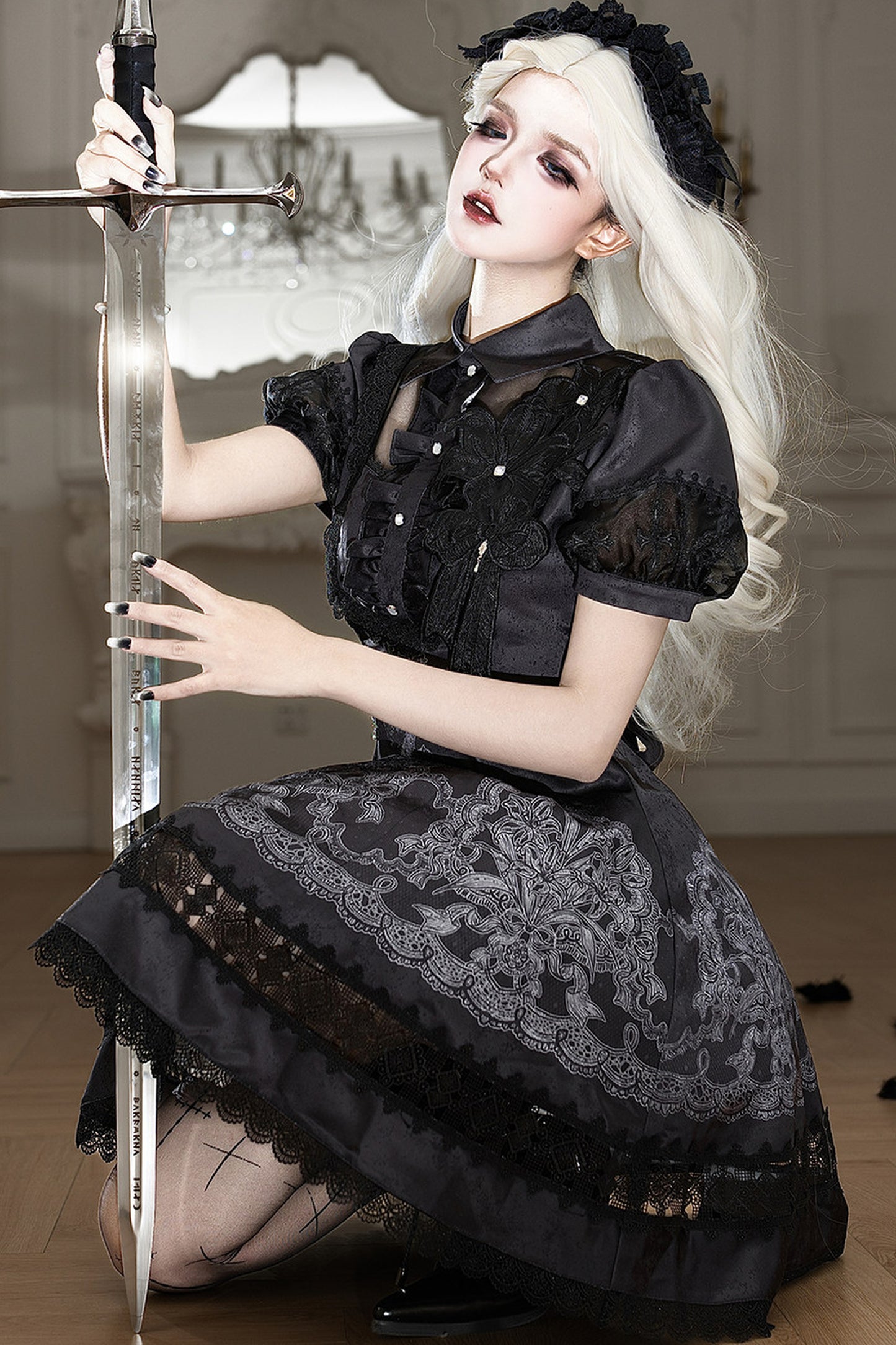 Lace Lily Gothic Lolita Dress
