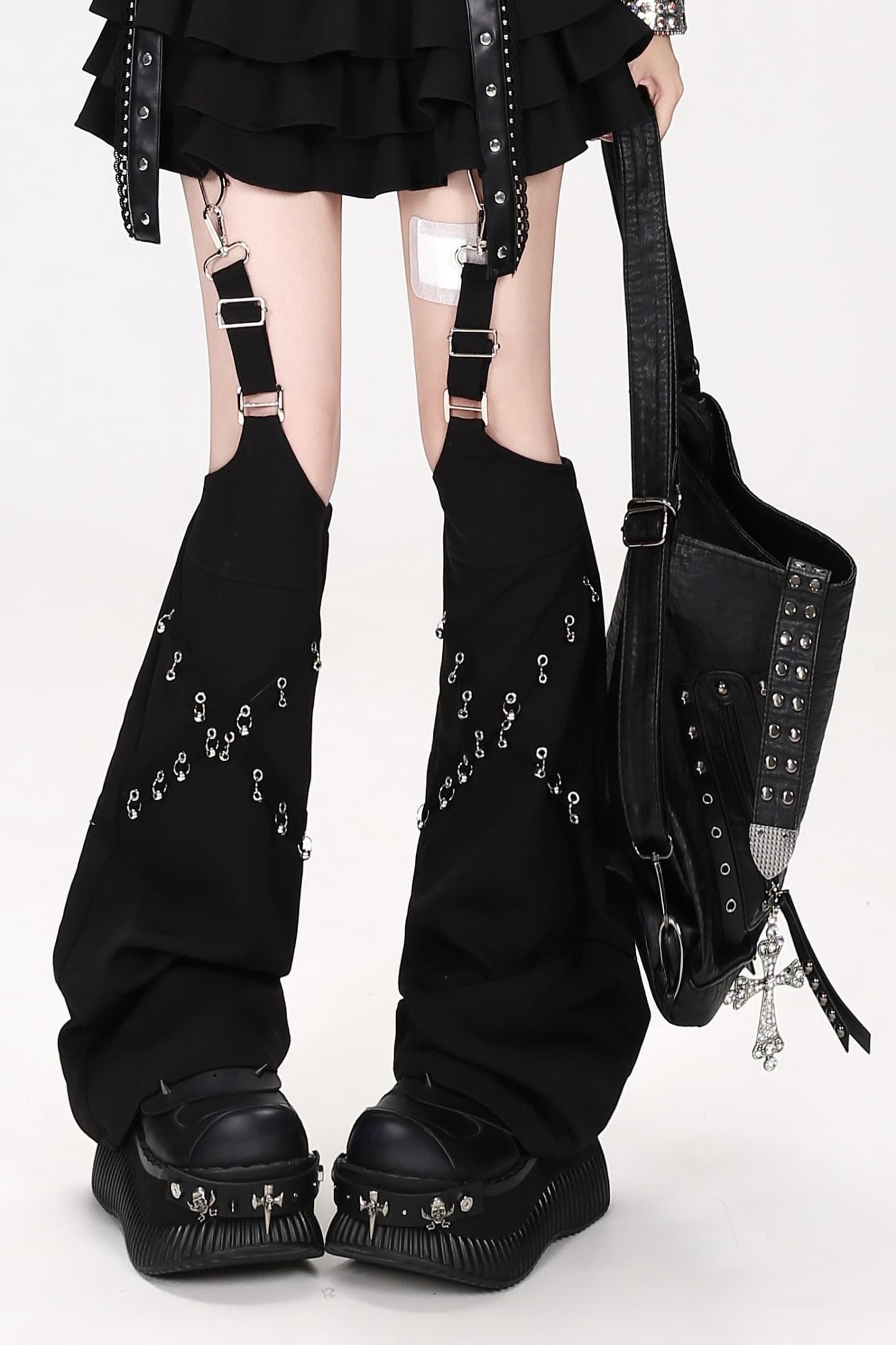 Midnight Rebel Bow Mini Skirt