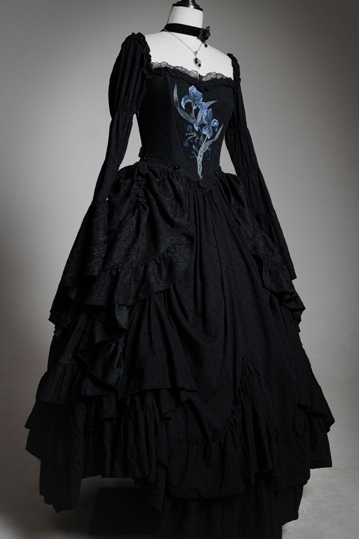 Gothic Embroidered Lolita Dress Set