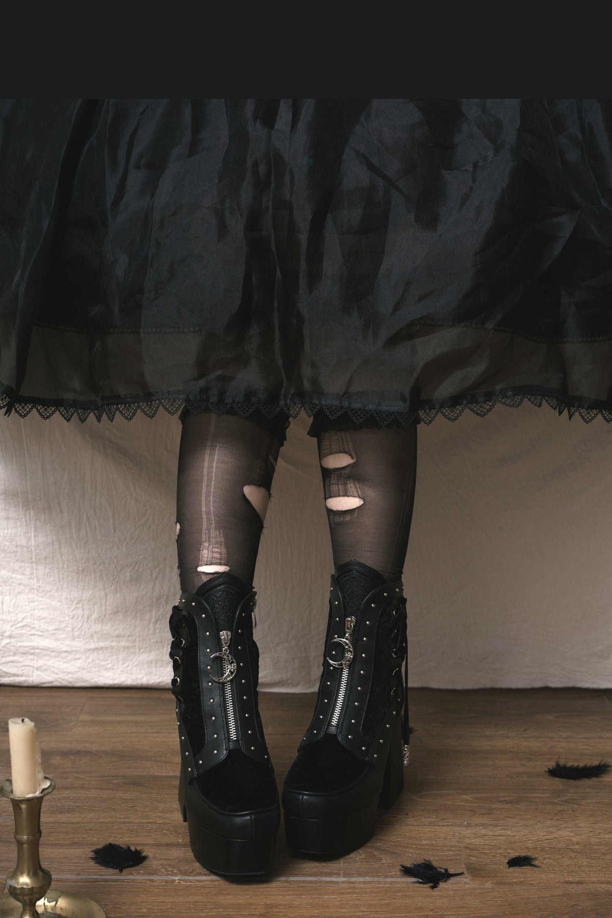 Gothic Platform Ankle Boots