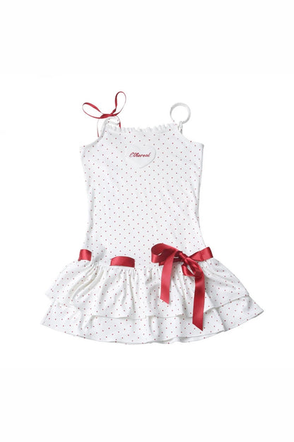 Sugar Berry Dot Knit Dress + Cardigan