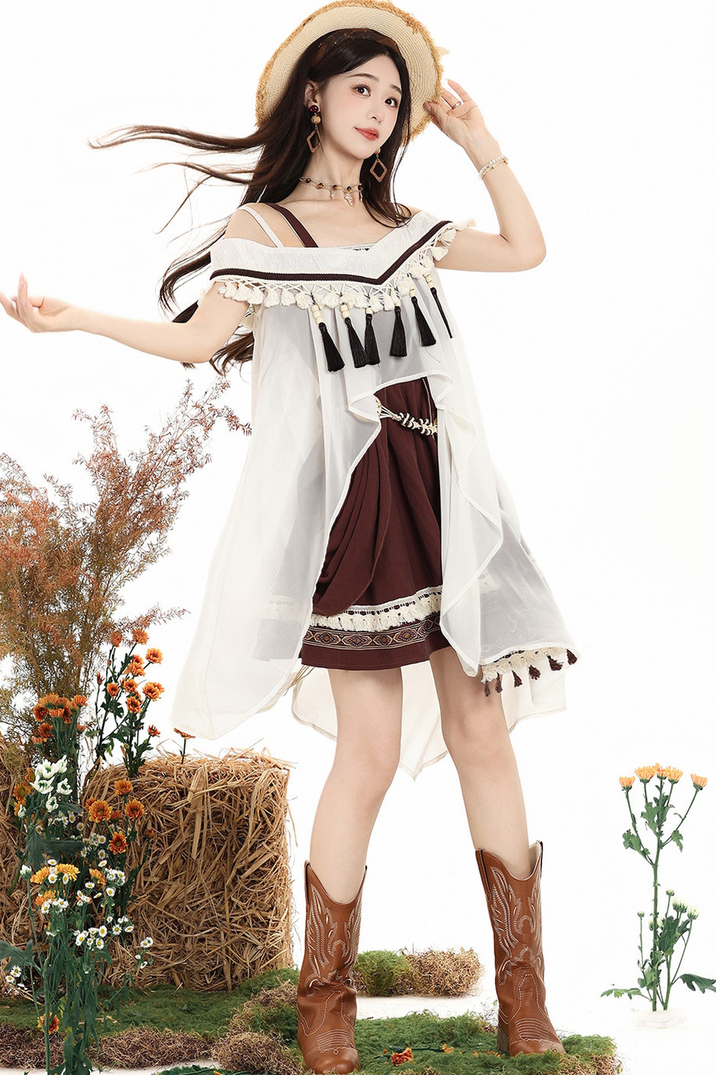 Uncharted Wasteland Lolita Dress+ Shawl