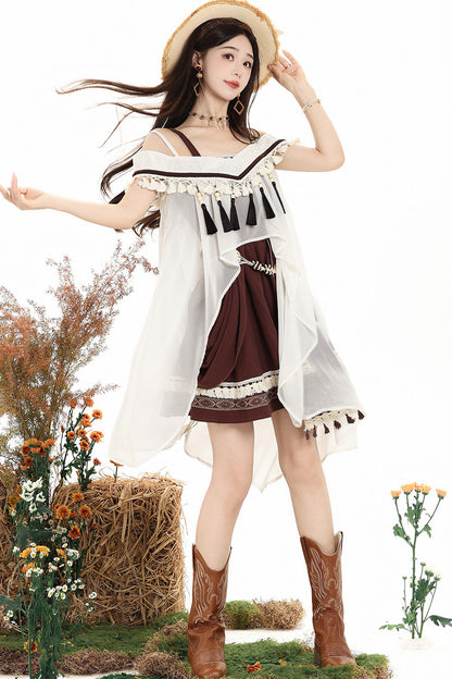 Uncharted Wasteland Lolita Dress+ Shawl