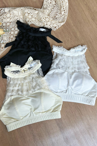 2WAYフリルスリーブカップ付きトップス