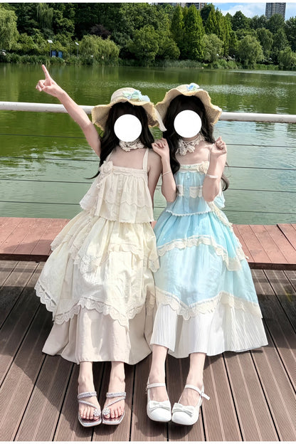 Twin Camisole And Irregular Hem Skirt Set-Up