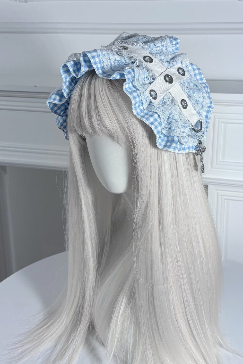 Cross Ribbon Lace Headband
