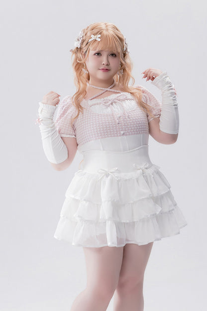 Conjunto idol con volante de estilo muñeca