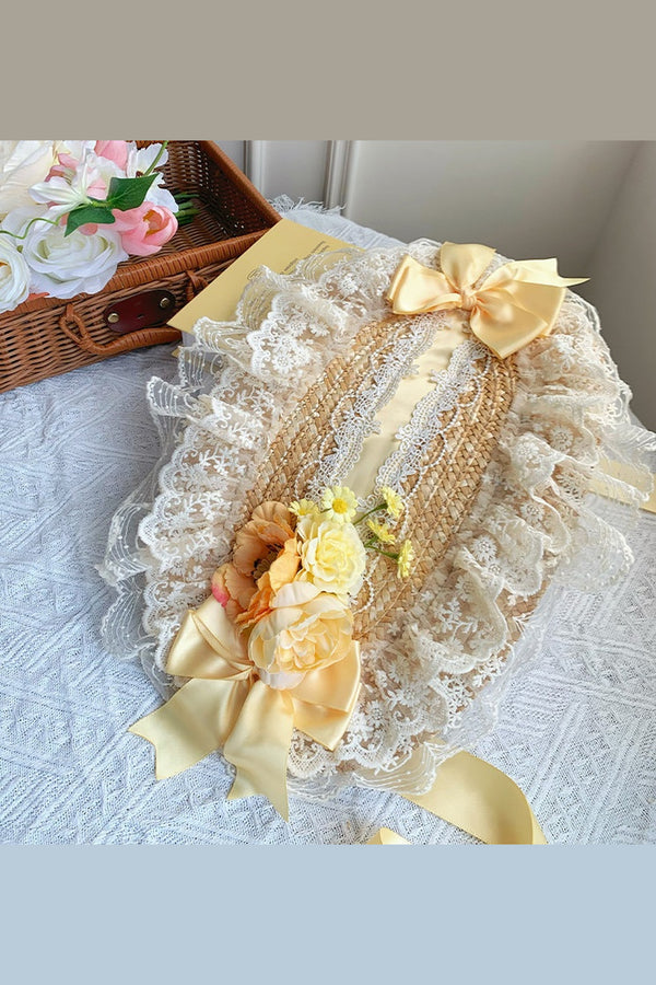 Pastoral Floral Print Doll Collar Dress