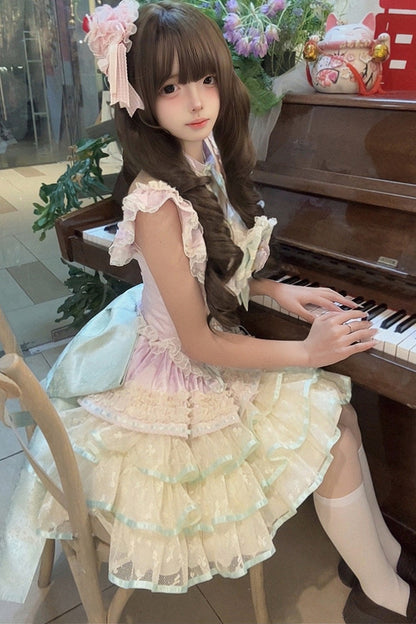 [Pre-order] Rose Ribbon Fairy Princess Dress + Accessories