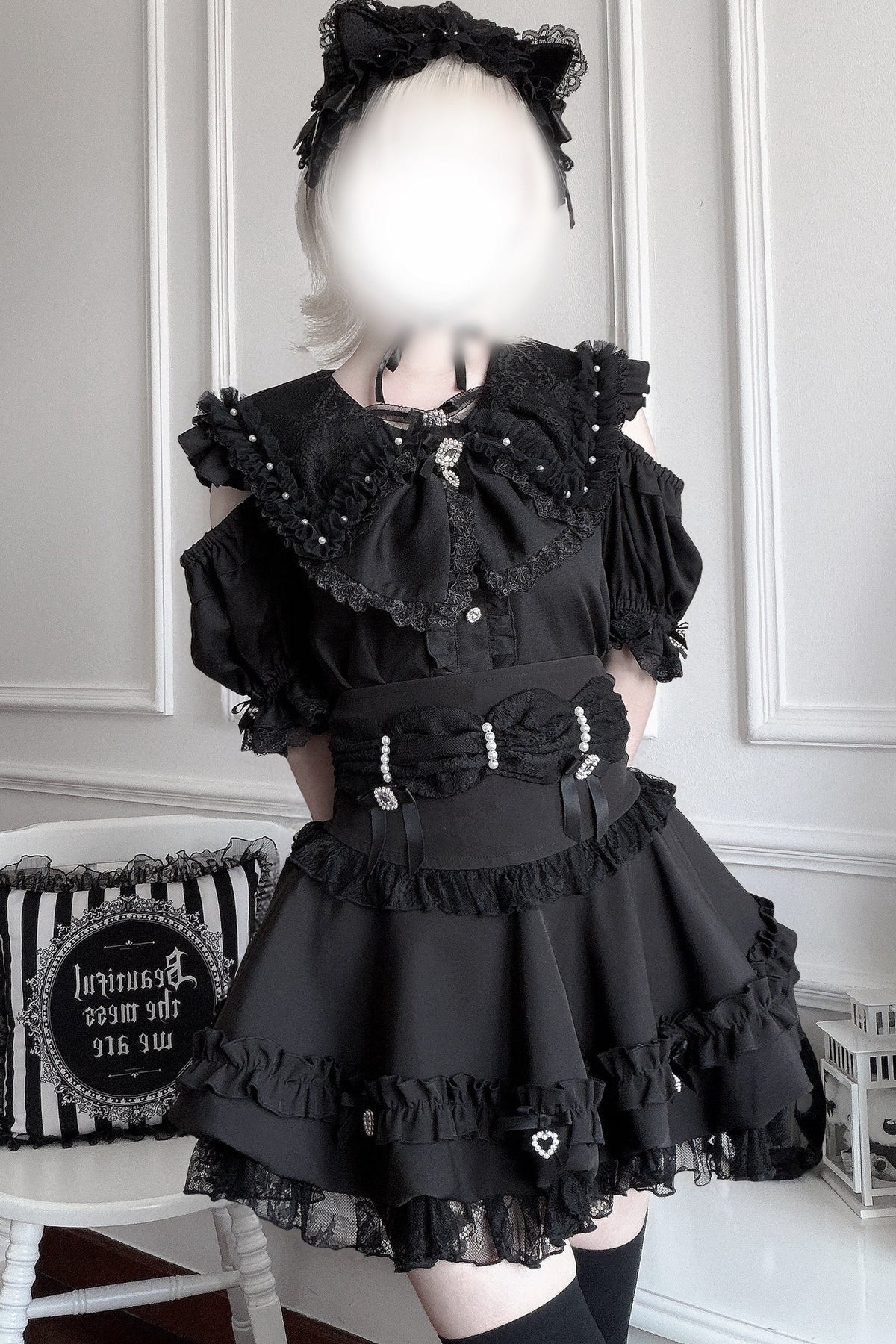 High-Waisted Puffy Cake Skirt Set