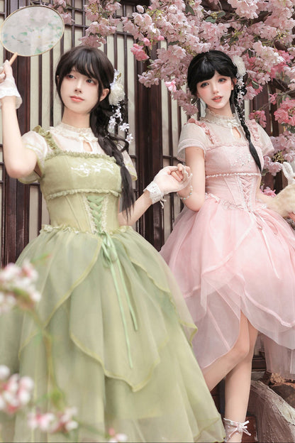 Robe de princesse chinoise romantique + accessoires