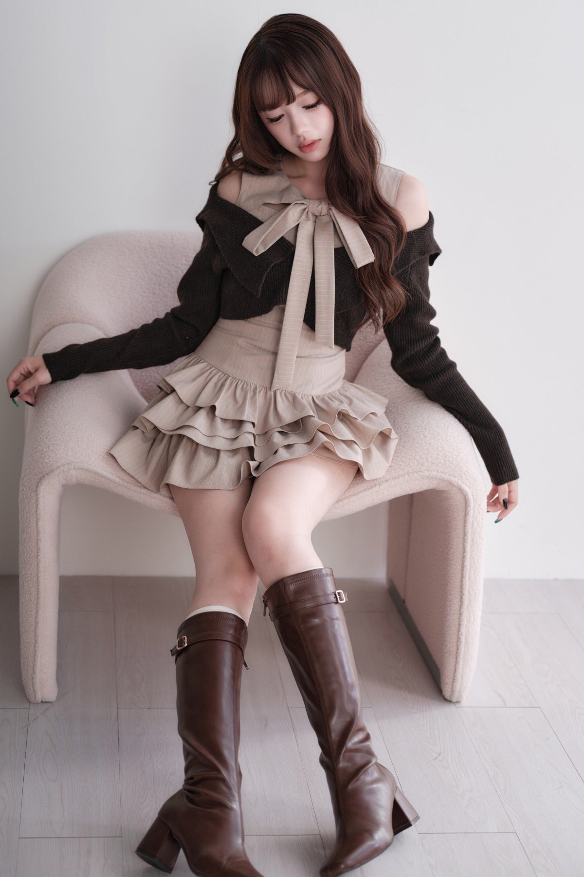 Multi-Layered Knit Top and Dress Set