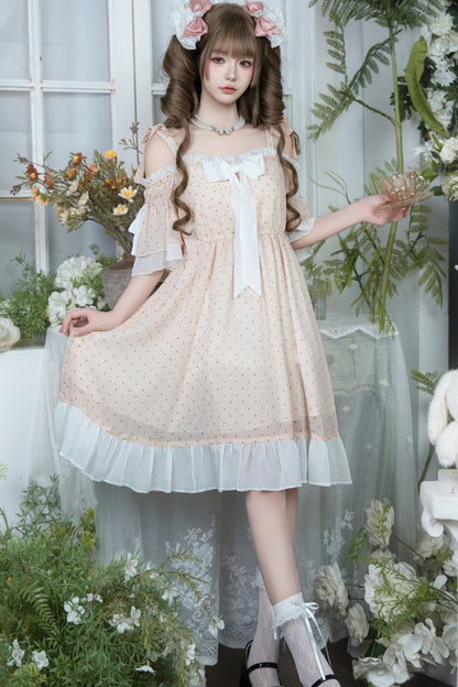 Iris Polka Dot Lace Dress