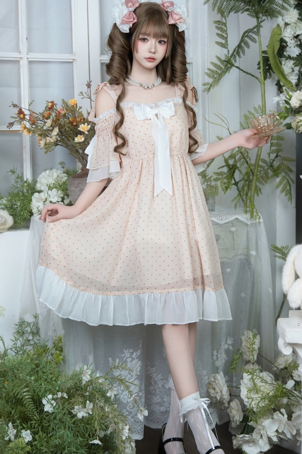 Iris Polka Dot Lace Dress