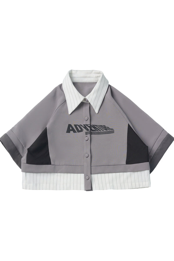 Baseball Patchwork T-Shirt and Pants Set-Up