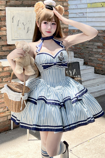マリンストライププリンセスドレス