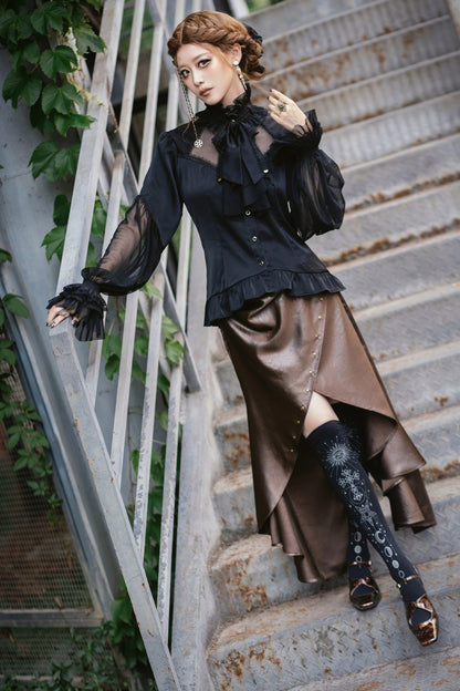 Steampunk High-Waisted Mermaid Skirt