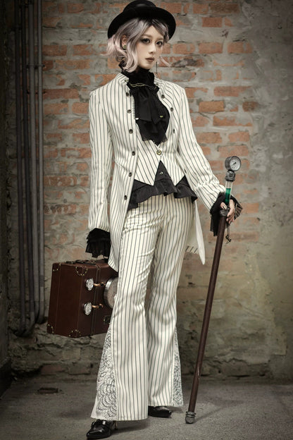 Steampunk Feather Gear Bowler Hat