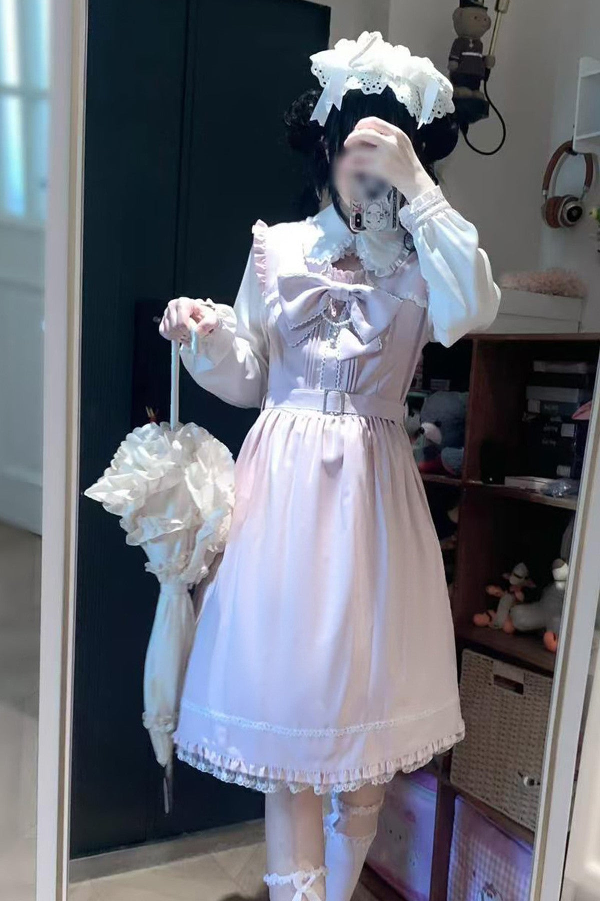 Moonlight Trio Lace Bow Dress