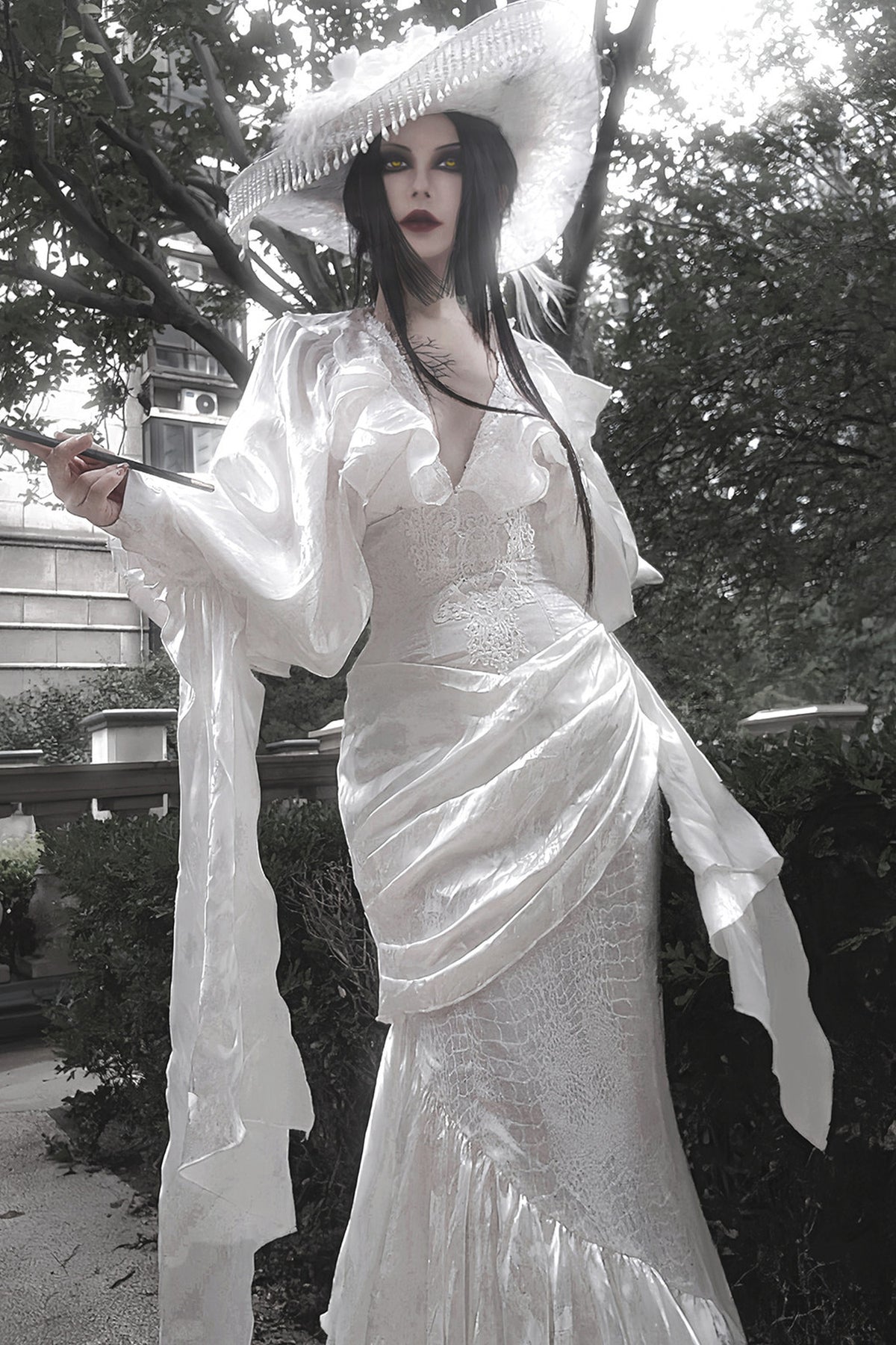 Oracle V-Neck Batwing Blouse