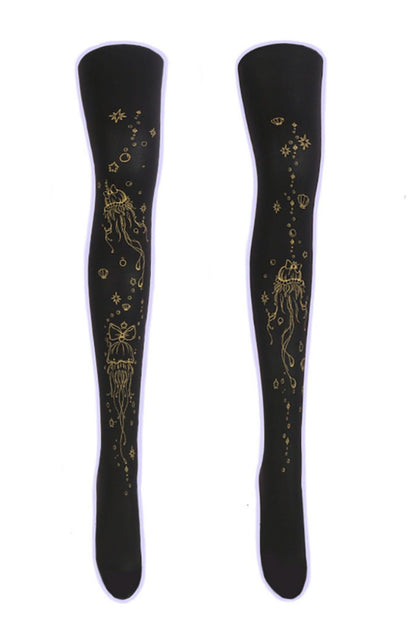 Dreamy Cute Jellyfish Lolita Tights