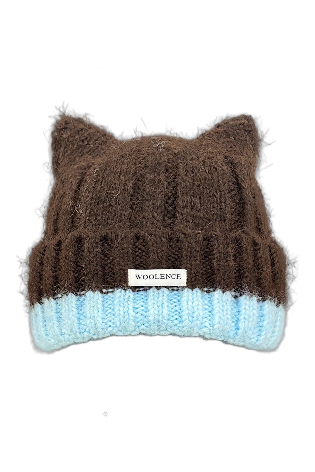 Cat Ear Color-Blocked Knitted Hat
