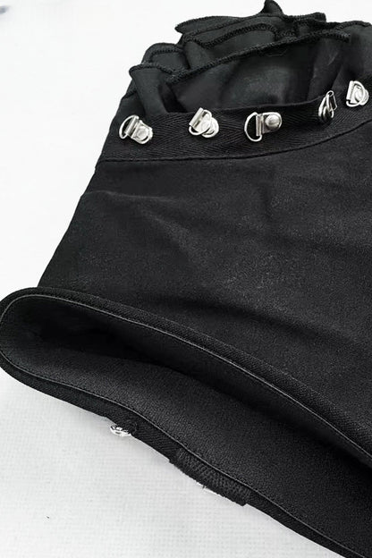 Gothic Wide-Leg Shorts