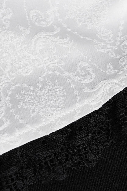 Chemise gothique à laçage et manches princesse