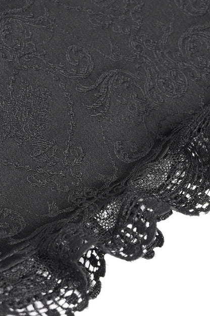Chemise gothique à laçage et manches princesse