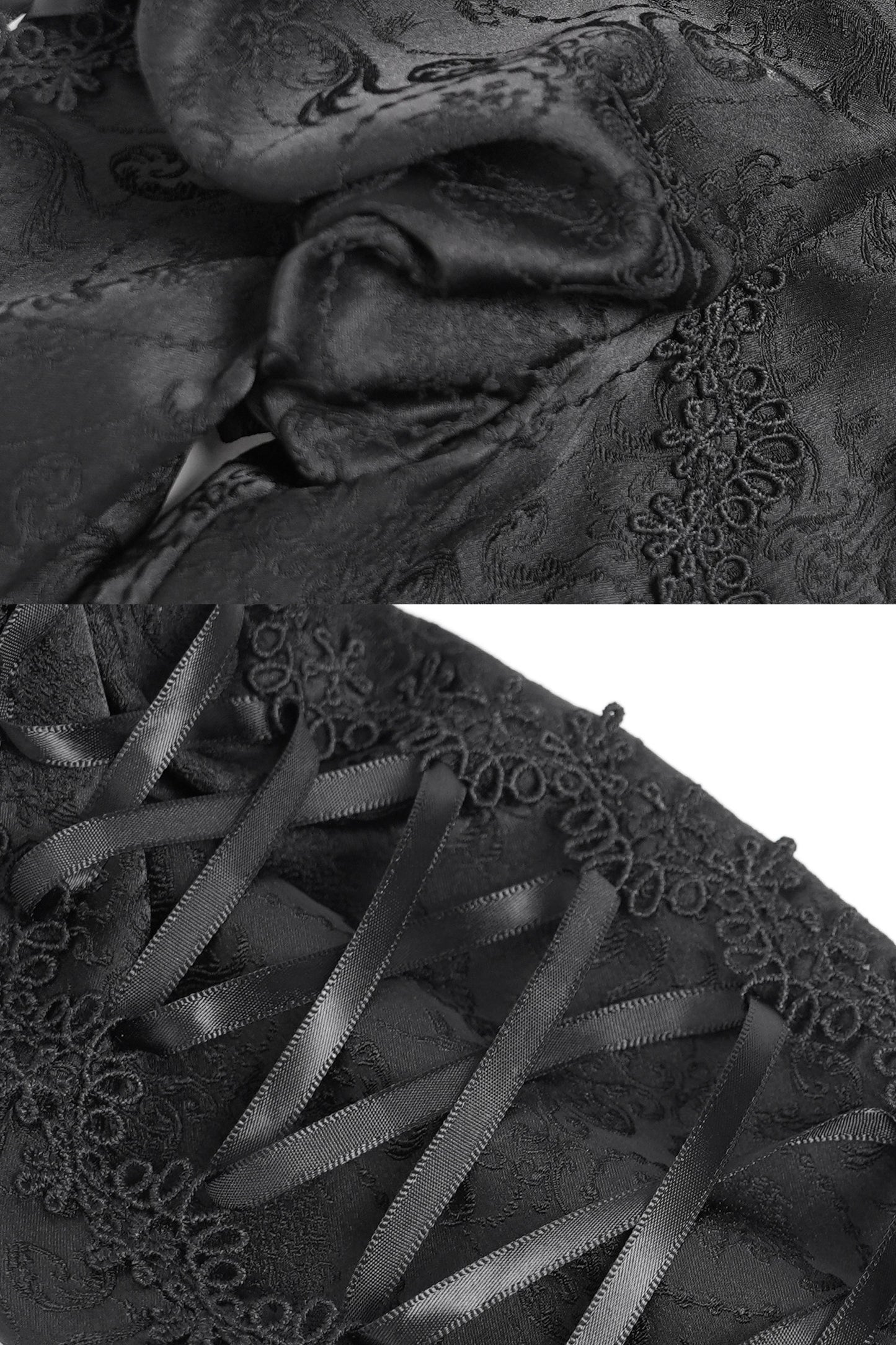 Chemise gothique à laçage et manches princesse