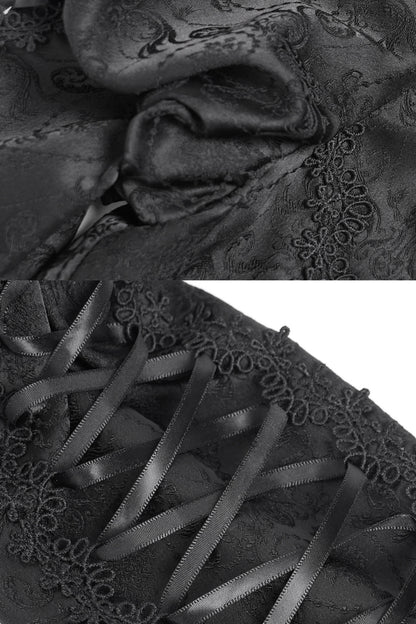 Chemise gothique à laçage et manches princesse