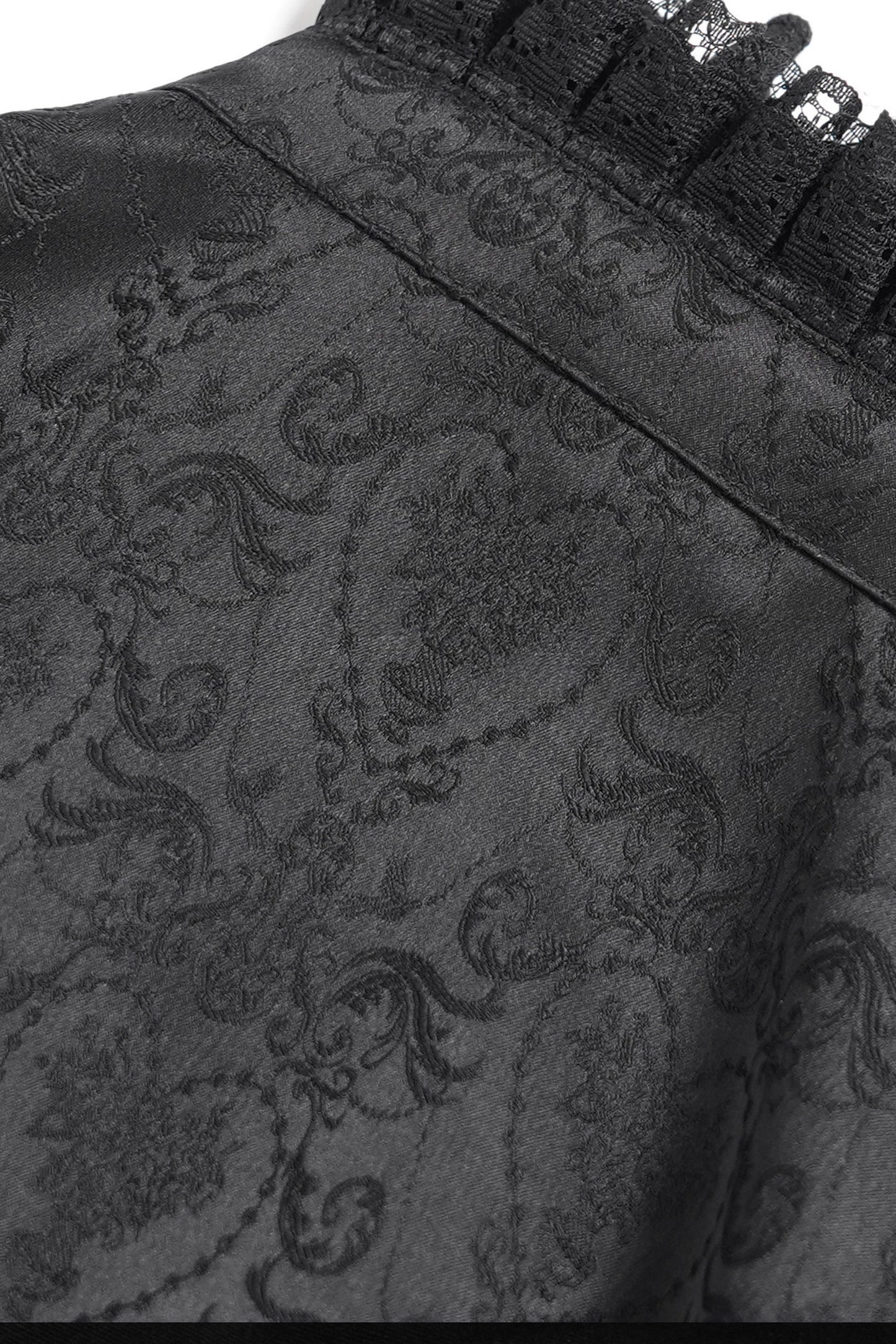 Chemise gothique à laçage et manches princesse