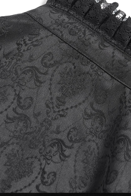 Chemise gothique à laçage et manches princesse