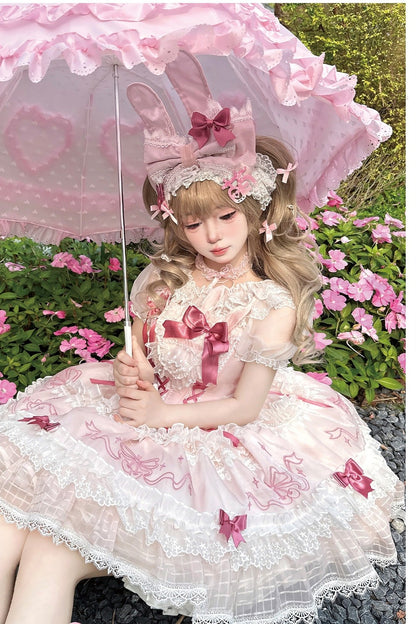 [Pre-Order] Rabbit Princess Doll Lolita Jumper Skirt