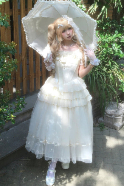 コルセットプリンセスロリータドレス+アクセサリー
