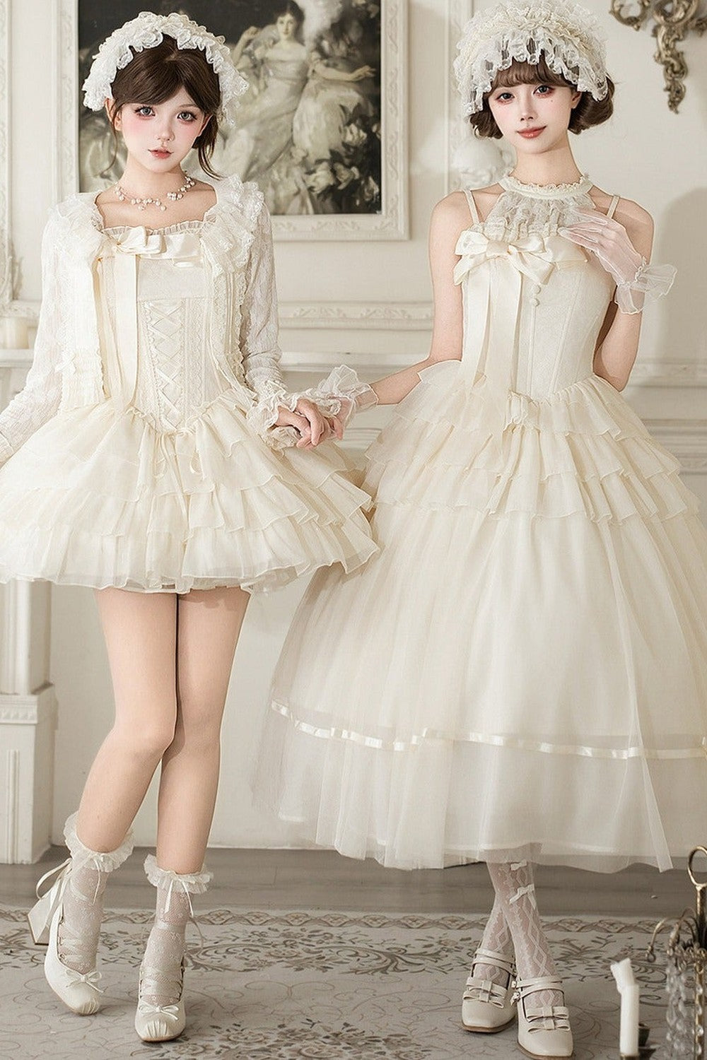 コルセットプリンセスロリータドレス+アクセサリー