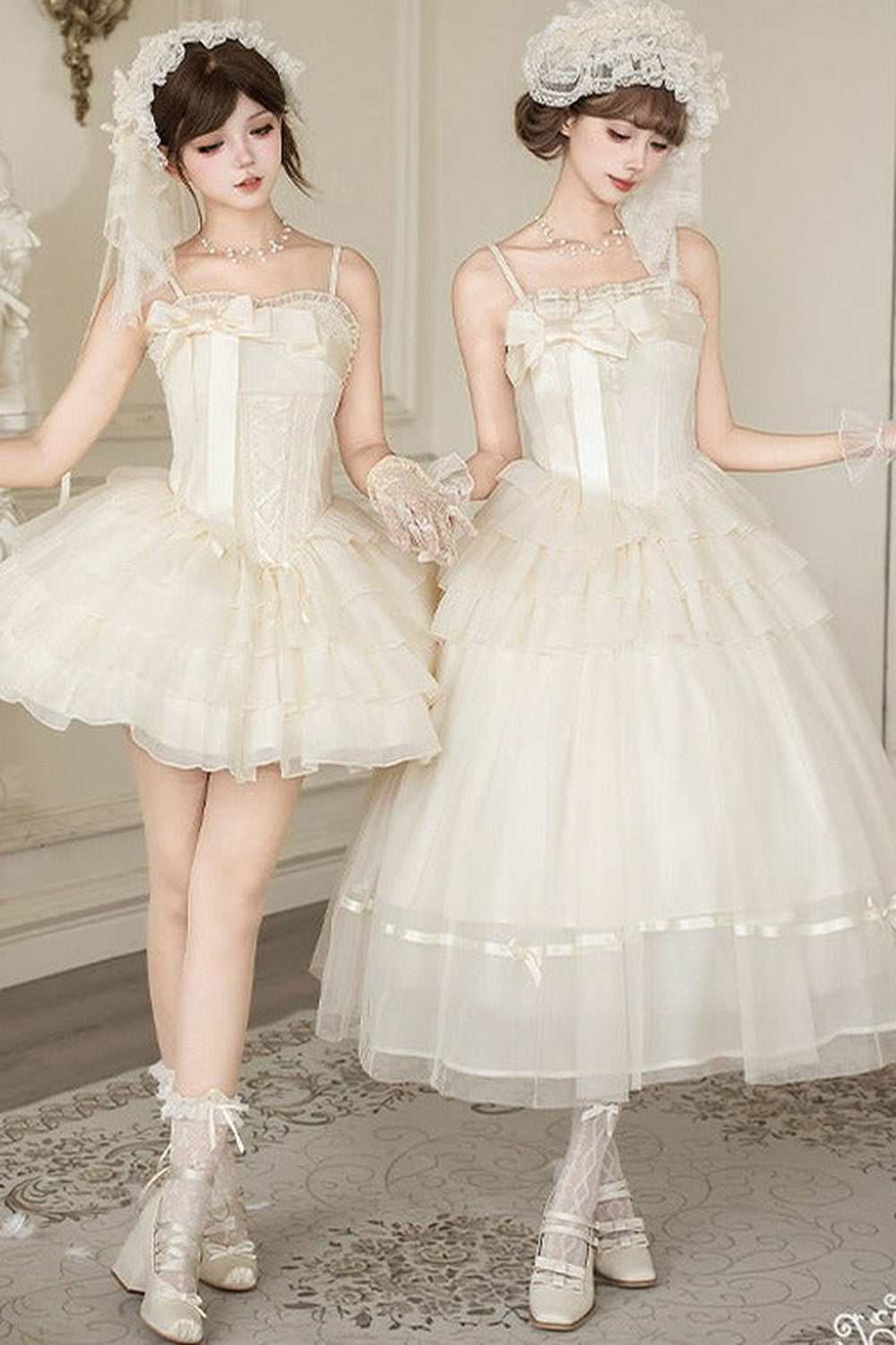 コルセットプリンセスロリータドレス+アクセサリー