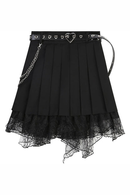 Dark Subculture Butterfly Sweatshirt + Skirt